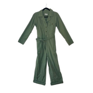 Women's Long Sleeve Tie-Front Jumpsuit - Nili Lotan X Target Olive Green S #AR